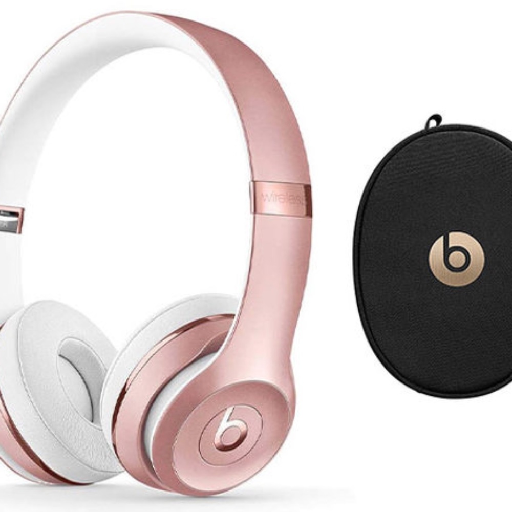 Beats Solo3 Wireless Bluetooth Headphones (rose gold)